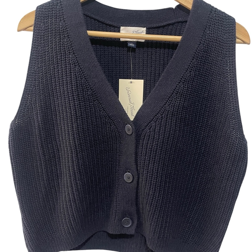 Universal Thread Women's Button-Front‎ Sweater Ve… - image 4